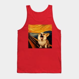 Edvard Munch - Corgi Scream Tank Top